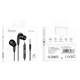 Навушники проводні Hoco Crystal sound wire-controlled earphones with microphone M101 Pro black - зображення 4