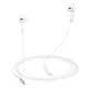 Наушники проводные HOCO Pure joy Wire control earphones with microphone M109 white - изображение 2