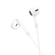Наушники проводные HOCO Pure joy Wire control earphones with microphone M109 white - изображение 3