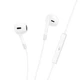 Наушники проводные HOCO Pure joy Wire control earphones with microphone M109 white - изображение 5