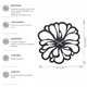 Настенные Часы Glozis Flower A-041 48х48 - изображение 6
