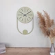 Настінний годинник Glozis Balance 50x30 см Оливковий (B-040) - изображение 3
