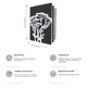 Упор для книг Glozis Anis White G-049 16 х 15 см - зображення 6