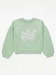 Свитшот зеленый с надписью Wild Flower George 152-158см (400092899) - изображение 1