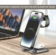 Бездротова зарядка стенд 3in1 Smart Pure Metal WL 15 Вт deep purple - изображение 13
