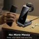 Бездротова зарядка стенд 3 in 1 Smart Pure Metal WL 15 Вт pink - изображение 14