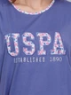 Домашній одяг U. S. Polo Assn - Футболка та бриджі 15601 сині, S - зображення 3