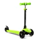 Самокат трехколесный Best Scooter с родительской ручкой и сиденьем зеленый цвет - изображение 4