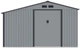 Садовий сарай із навісом для інструментів MADISON 11x8 Light Grey 342x255 см 003995 - зображення 8