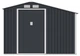 Садовий сарай із навісом для інструментів MADISON 9x6 Cold Grey 278x191 cm 003997 - зображення 7