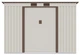 Садовий будинок сарай із навісом для інструментів OREGON 9x6 Beige 261x171 cm 004037 - зображення 7