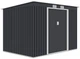 Садовий будинок сарай із навісом для інструментів OREGON 9x6 Cold Grey 261x171 cm 004038 - зображення 8