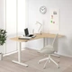 Комп'ютерний стіл кутовий BEKANT правий 160x110 см IKEA 692.823.42 дуб/білий 125 - изображение 1