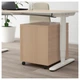 Комод на колесах GALANT 45x55 см IKEA 803.651.52 дуб/білий - зображення 4