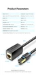 Интернет-удлинитель Vention 0.5м Cat.8 40 Гбит/с 2000 МГц RJ45 LAN RJ 45 Ethernet-кабель SFTP Патч-корд Черный - изображение 9