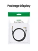 Кабель Ugreen 0.5м 3.5мм minijack Стерео TRS AUX под прямым углом 3-пиновый Плоский Аудиошнур Черный - изображение 14