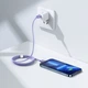 Кабель Baseus 1.2м Lightning - Type-C 20W 480 Мбіт/с для Швидкої Зарядки Power Delivery (PD) USB-C на Apple 8 Pin Фіолетовий - зображення 4