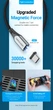 Магнитный кабель Vention 1м с двумя коннекторами Type-C и Micro-USB 3A 480 Мбит/с USB Алюминиевый корпус Черный - изображение 4