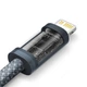 Кабель Baseus 2м Lightning - Type-C 22.5W 480 Мбит/с для Быстрой Зарядки Power Delivery (PD) USB-C на Apple 8 Pin Черный - изображение 2