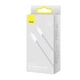Кабель Baseus 2м Lightning - Type-C 22.5W 480 Мбит/с для Быстрой Зарядки Power Delivery (PD) USB-C на Apple 8 Pin Фиолетовый - изображение 4