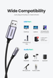 Звуковая карта Ugreen USB - 3.5мм minijack с поддержкой микрофона 24 бит/96 кГц TRRS Наружный Адаптер AUX 4-пиновый Металлический Черный - изображение 5
