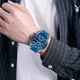 Чоловічий годинник Skmei 9253RGBU Rose Gold-Blue - изображение 3