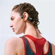 Навушники гарнітура накладні Bluetooth 5.2 Haylou PurFree BC01 occipital bracket Bone Conduction Black (HAYLOU-BC01-BK) - зображення 4