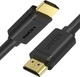 Kabel Unitek Basic HDMI v2.0 Złoty 3 m Czarny (Y-C139M) - obraz 1