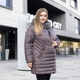 Зимняя женская куртка большого размера UF-Fashion Миранда-окс 52 лаванда - изображение 1