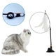 Інтерактивна іграшка для котів з пером та дзвіночком на присосці Cat Stick Sucker White - изображение 2