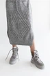 Женские зимние ботинки MYZ 0071 GRAY из натуральной серой кожи и замши. Размер 37 - изображение 10