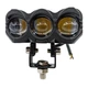 LED фара з чітким світловим кордоном 30W надяскрава мото-фара 10W х 3 комбо-промінь - зображення 2
