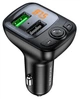 FM трансмітер модулятор BOROFONE BC41 Eminency Автомобільний зарядний пристрій QC3.0 Bluetooth Чорний - зображення 1