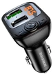 FM трансмітер модулятор BOROFONE BC41 Eminency Автомобільний зарядний пристрій QC3.0 Bluetooth Чорний - зображення 2