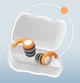 Беруши силиконовые для путешествий, работы, отдыха, плавания - Ball Orange (11028) - изображение 5