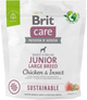 Karma sucha dla szczeniąt Brit Care Dog Sustainable Junior Chicken Insect 1 kg (8595602558735) - obraz 1