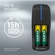 Зарядний пристрій Varta Mini Charger включаючи 2 перезаряджувані батареї AA 2100 мАг (57646101451) - зображення 4