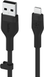 Kabel Belkin USB-A - Lightning Silikonowy 3 m Czarny (CAA008BT3MBK) - obraz 2