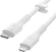 Кабель Belkin USB-C - Lightning Silicone 2 м White (CAA009BT2MWH) - зображення 4