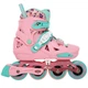 Роликовые коньки раздвижные Feile 225 размер 30-33 Light Pink-Mint - изображение 3