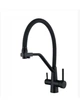 Смеситель для кухни WEZER INX4A-08-BLACK под фильтр черный - изображение 1