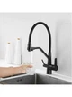 Смеситель для кухни WEZER INX4A-08-BLACK под фильтр черный - изображение 7