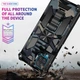 Чехол Military Shield для Samsung Galaxy A22 / A225 бампер противоударный с подставкой Navy-Blue - изображение 4