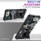 Чехол Military Shield для Samsung Galaxy A22 / A225 бампер противоударный с подставкой Navy-Blue - изображение 5