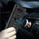Чохол Shockproof Shield для Samsung Galaxy S10/G973 протиударний бампер з підставкою Black - зображення 2