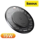 Бездротовий зарядний пристрій Baseus Simple 15W Transparent - зображення 1