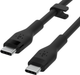 Кабель Belkin USB-C - USB-C 2.0 Silicone 1 м Black (CAB009BT1MBK) - зображення 4