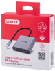 Adapter Unitek USB-C do 2x HDMI 4K MST (V1404B) - obraz 6