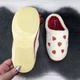 Тапочки женские комнатные Белста белые с красным теплые махровые закрытый носок 36 р (23см) 4210 - изображение 4