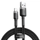 Кабель зарядки BASEUS 1M для Apple Lightning to USB для IOS устройств iPhone iPad Black+Gray - изображение 5